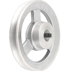 Polia Alumínio 1 Canal Perfil A 150mm com Furo 24mm - Vonder