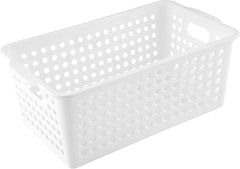 Cesto Plástico Organizador 6 Kgf Branco Vonder