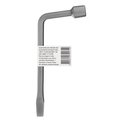 Chave De Roda Tipo L Com Espátula Cromo Vanádio 19mm 1PC Aço 45 Stels 1422455