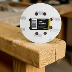 Disco Lixa 125 mm G400 Alvenaria com Fixador Tradestar