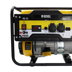 Gerador a Gasolina 1.7HP 1,3 kW 115/230V 10L Partida Manual Denzel PS-13 Energia Portátil