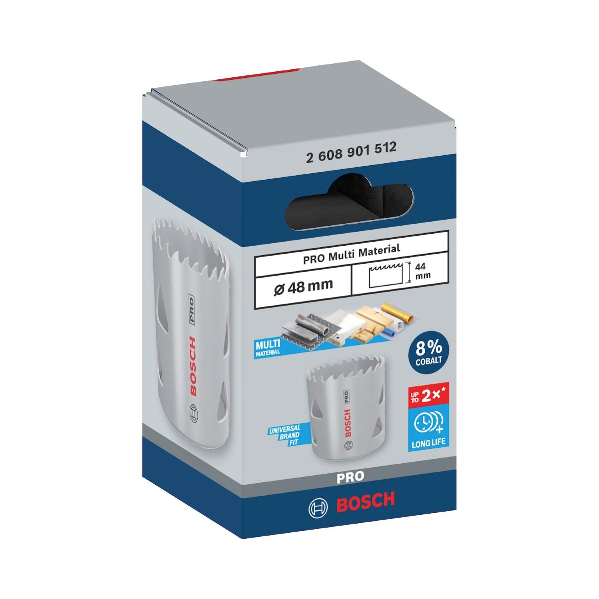 Serra Copo Bosch Pro Multi Material Cobalto 48 mm 1.7/8''