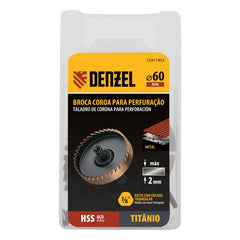 Serra Copo Metal 60mm Nitreto Titânio 1PC M10x1.5 HSS Durável Denzel 72411955