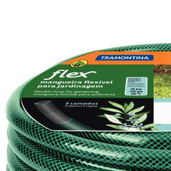 Mangueira Flex 25m PVC 3 Camadas 10 Bar 50°C Verde Irrigação Eficiente Tramontina