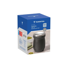 Cuia Térmica Tramontina Exata 240 Ml Aço Inoxidável Parede Dupla A Vácuo Chimarrão Tererê Preta