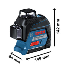 Nível A Laser Bosch Gll 3-80 80M 360º Em Maleta
