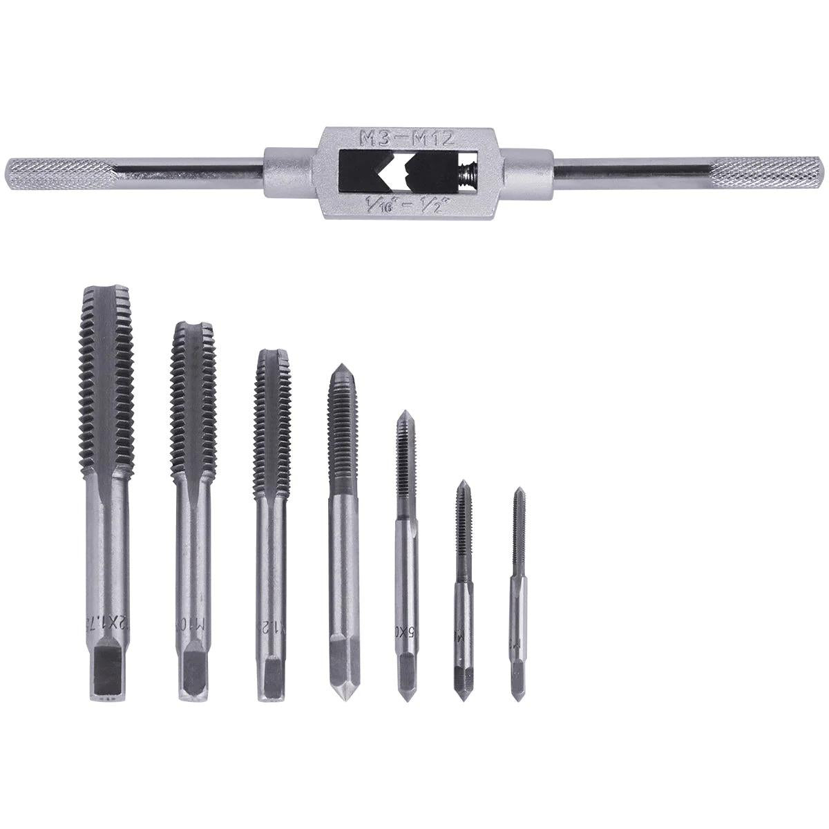 Jogo de Macho com Vira Macho 3 - 12 mm 8 Peças CR-V Tradestar