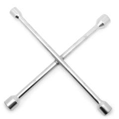 Chave de Roda Cruz 17 x 19 x 21 x 23 mm  Aço Carbono Tradestar