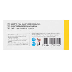 Grampos Para Grampeador Pneumático 12mm 0,6mm 12,8mm 5000pcs Fixação Forte Denzel