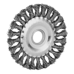 Escova Circular Para Esmerilhadeira Aço Carbono 125mm 22.2mm 0.5mm MTX 746329 Galvanizada