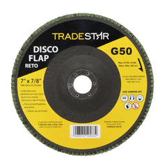 Disco Flap 180 mm G50 Fibra Reto Aço Tradestar