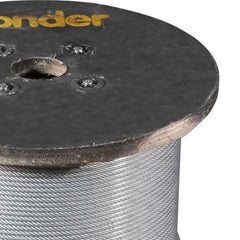 Cabo Aço AF 1/8'' 6X19M Galvanizado Plastificado 500m Vonder Resistência 1770 N/mm²