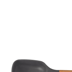 Colher De Servir Tramontina Live Silicone Cinza Cabo Madeira Resistente 210°C Antiaderente