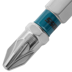 Bit Para Parafusadeira PZ2 50mm Aço 2 Peças Gross