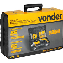 Jogo c/ Furadeira 1/2" + Esmerilhadeira 4.1/2" 220V Vonder