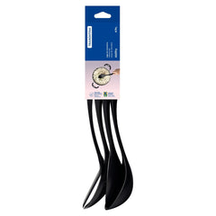 Jogo De Utensílios Tramontina Ability 4 Peças Nylon Resistente 180 Graus Antiaderente Preto