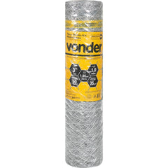 Tela Metálica Mangueirão Hex Malha 3'' BWG16 1,0m 50m Vonder