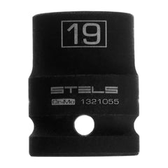 Soquete Impacto 1/2'' 19mm CrMo Stels 1321055 Aço Resistente