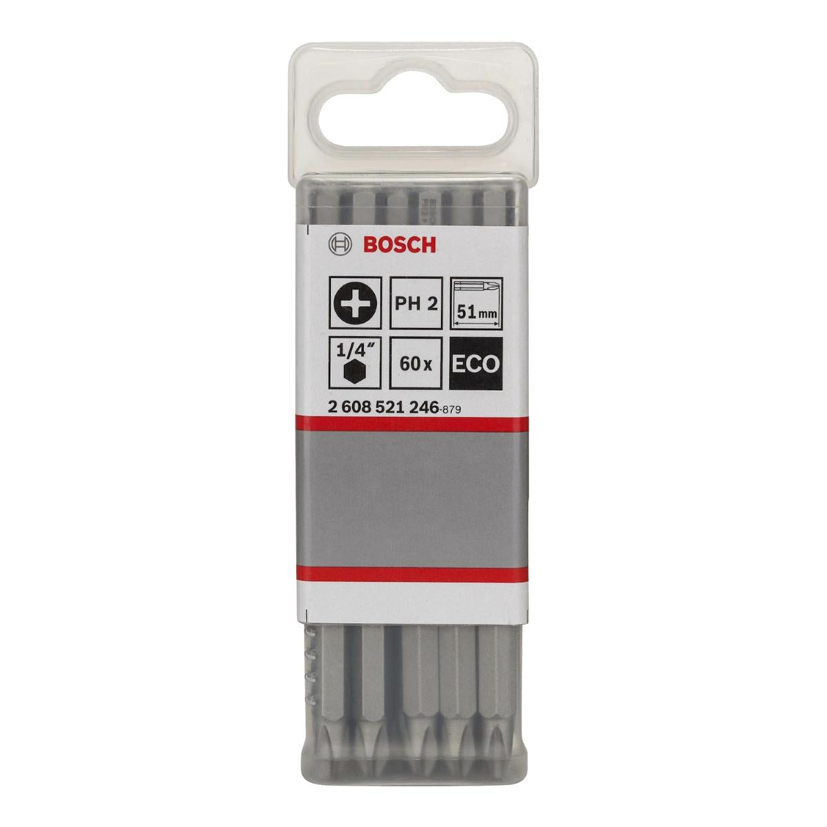 Ponta P/Parafusar Bosch Eco Extra Hard Phillips Ph2 51mm 60U