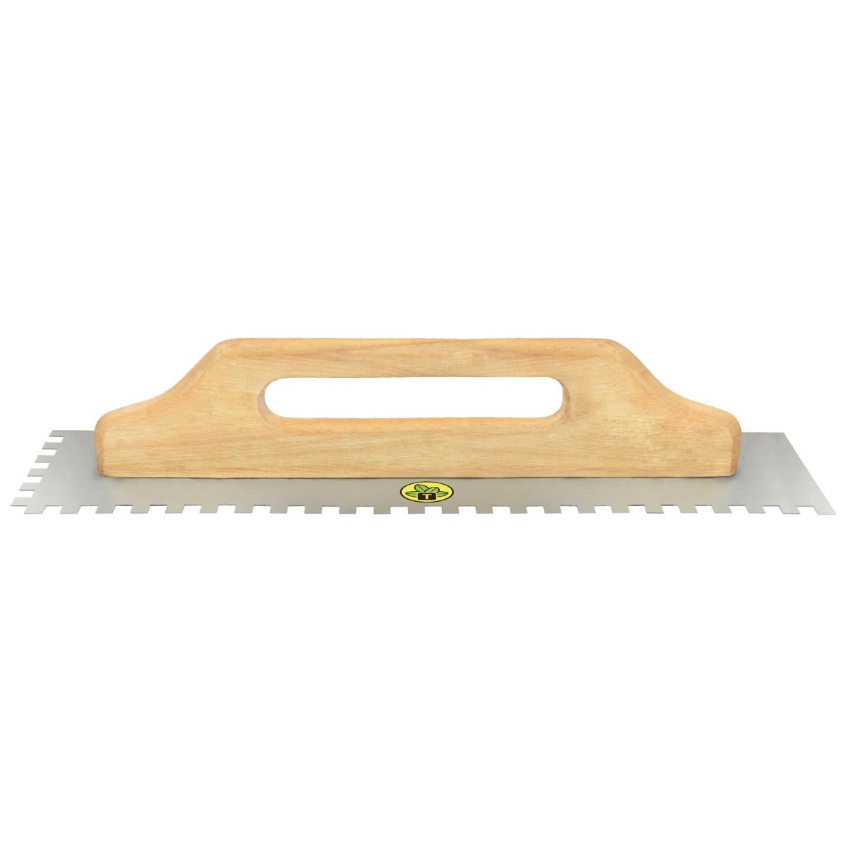 Desempenadeira Metálica 12x48 cm Base Lisa com Dentes Cabo de Madeira Tramontina