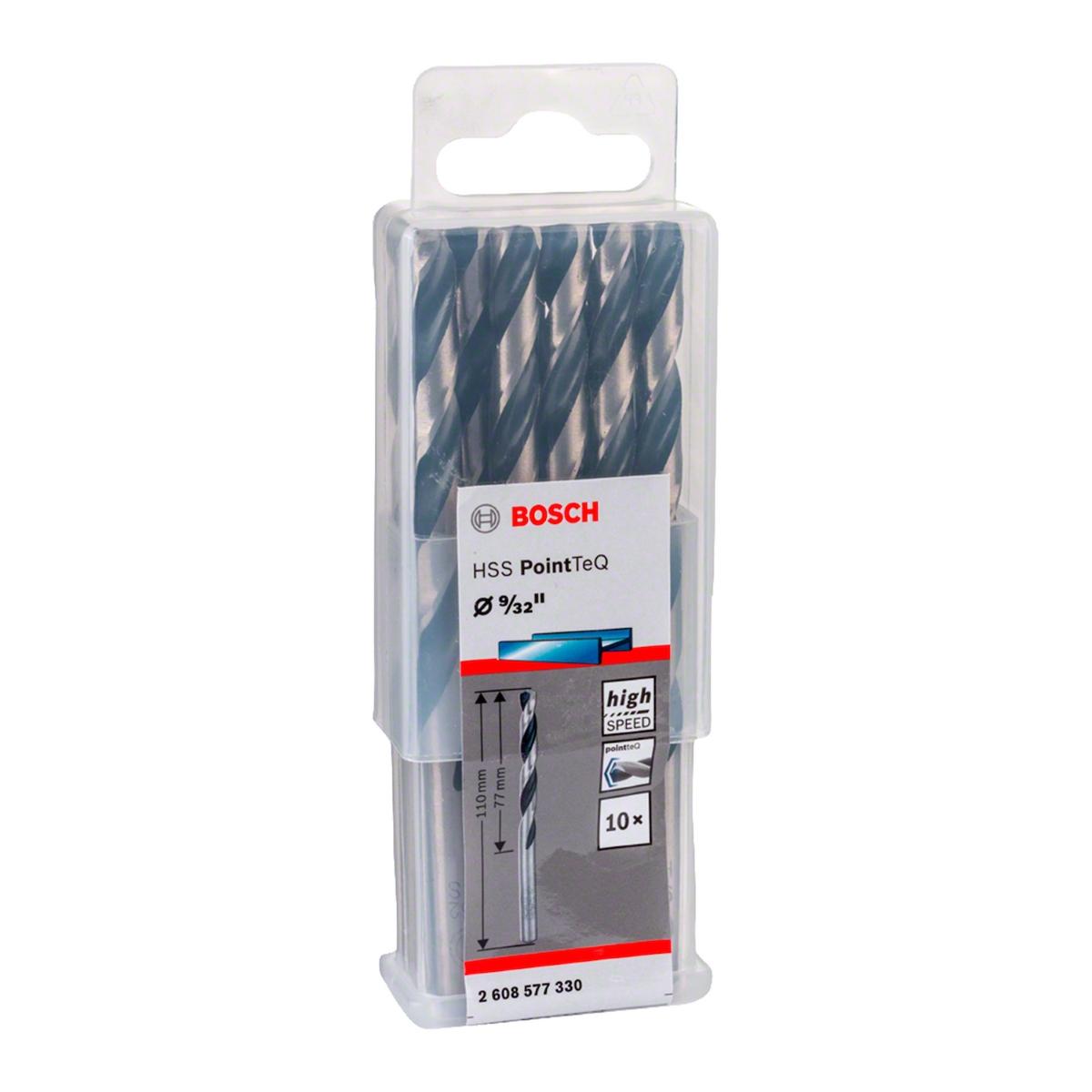 Broca Metal Bosch Aço Rápido Hss-Pointteq 9/32'' 10 Peças