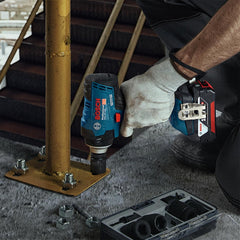Chave De Impacto Bosch Gds 18V-400 18V 2 Baterias E Maleta