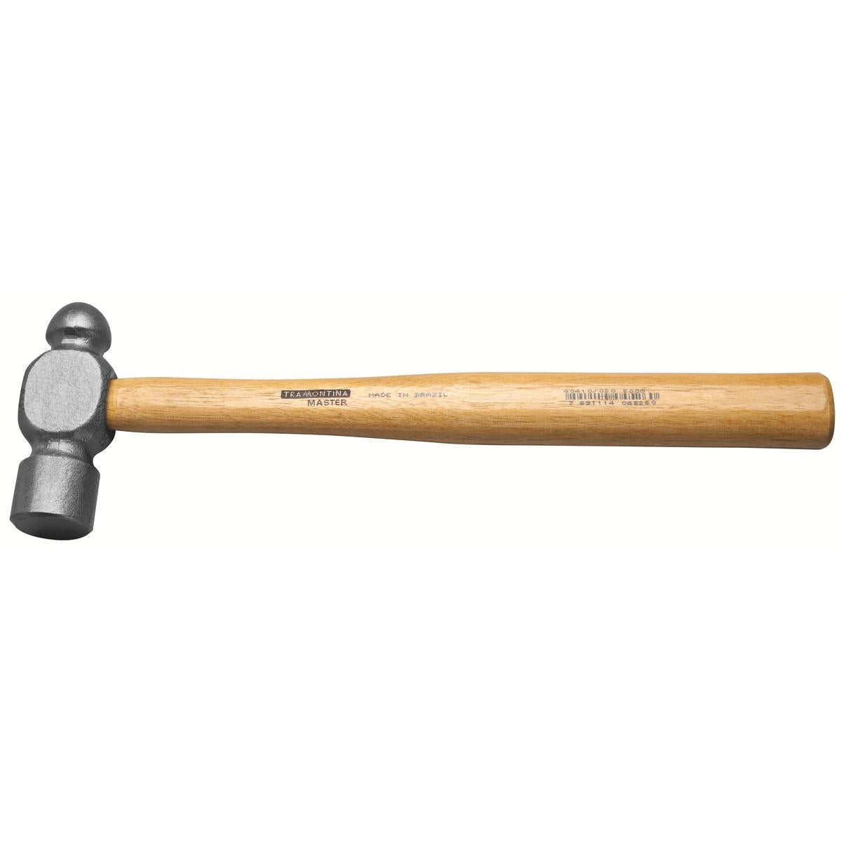 Martelo de Bola 500g Tramontina Master Basic Cabo Madeira Envernizada Para Funilaria