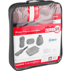 Kit para Limpeza Automotiva com 9 peças Nove54