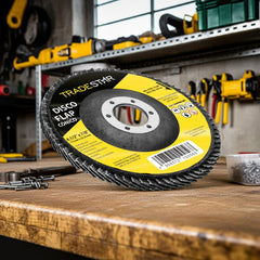 Disco Flap 115 mm G100 Fibra Cônico Aço Tradestar