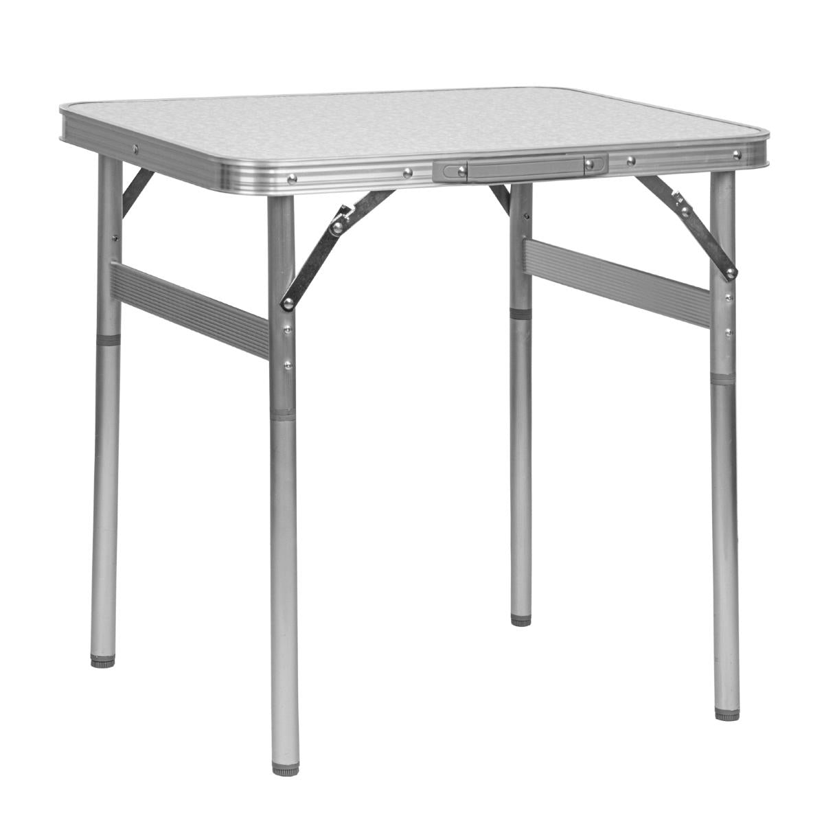 Mesa Dobrável Alumínio Tampo MDF 60x45cm Altura Ajustável 25/59cm Camping Palisad