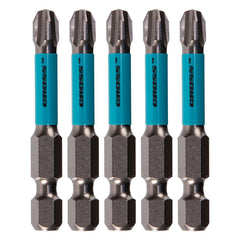 Bits de Torção PH3 50mm 5 Peças - Aço S2, Zona de Torção, Magnetizado - Gross