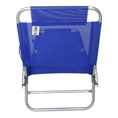 Cadeira Espreguiçadeira em Poliéster e Alumínio Azul 414702 Bel