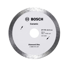Disco Diamantado Bosch Ceramic Continuo 110X20/16X8mm