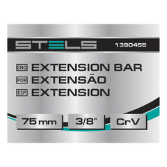 Extensão CrV Stels 75mm 3/8'' Para Reparos Automotivos e Mecânicos 1390455