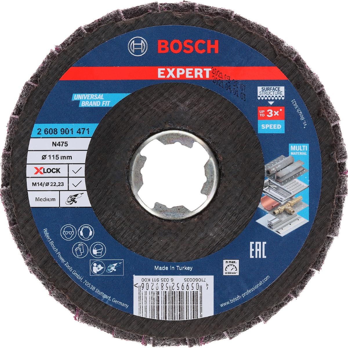Disco Flap Bosch Scm Expert N475 115mm Médio 10U