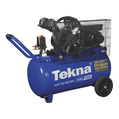 Compressor de Ar Cp10080P-2 Tekna 80L 2HP Pressão Máxima 116 PSI Com Rodas Traseira 220V 60Hz