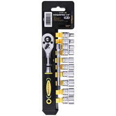 Jogo Chave e Soquetes 1/4'' 4-13 mm CR-V Pro Tradestar
