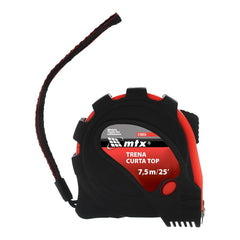 Trena Curta 7,5m 25mm Emborrachada Com Gancho Magnético 1pc Mtx