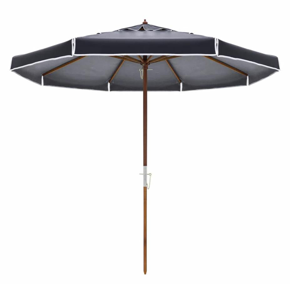 Ombrellone Madeira Cobertura PVC 2,40 metros preto Bel Lazer