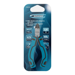 Mini Alicate Corte Diagonal Reforçado 110mm 1/2'' 4 Encaixe Aço Cromo-Vanádio Fosfatizado