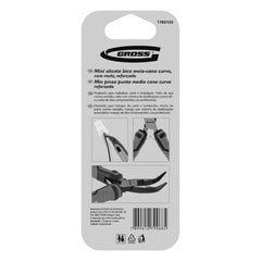 Alicate Bico Meia-Cana Curvo Reforçado 125mm Aço CrV Gross 1783155 Fosfatizado