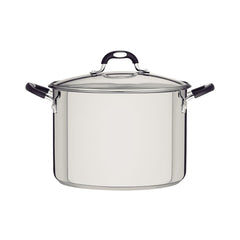 Caldeirão Tramontina Astro Em Aço Inox Com Fundo Triplo Tampa De Vidro 30 Cm 20,8 L Silicone
