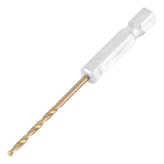 Broca Aço Rápido 2 Mm Nitreto De Titânio Haste Sextavada 6 Mm Mtx Profissional