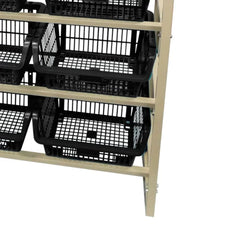 Estante Cesto Expositor Preto 80kg Presto