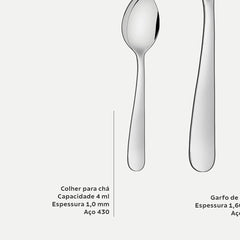 Faqueiro Tramontina Camboriú 24 Peças Em Aço Inox Com Facas De Churrasco Brilho