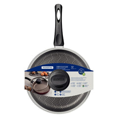 Frigideira Reta Tramontina Paris Antiaderente Starflon Max 24 cm 2 L Com Tampa De Vidro Alumínio