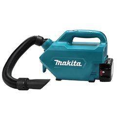 Aspirador de Pó 500ML Sem Fio 18V Com Bateria Carregador Mangueira Bolsa Bicos DCL184RF Makita