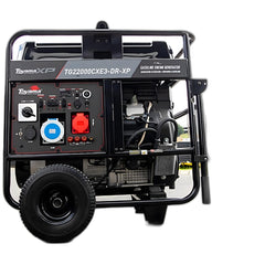 Gerador a Gasolina Toyama TG22000CXE3-DR-XP 22kVA Trifásico Monofásico 19kW 18kW Partida Elétrica Potente