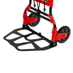 Carrinho de Carga Dobrável Multiuso 150kg Plataforma 485x350mm 2 Rodas Dobrável MTX
