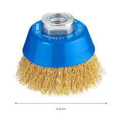 Escova De Aço Bosch Pro Metal Clean Ondulado 70mm